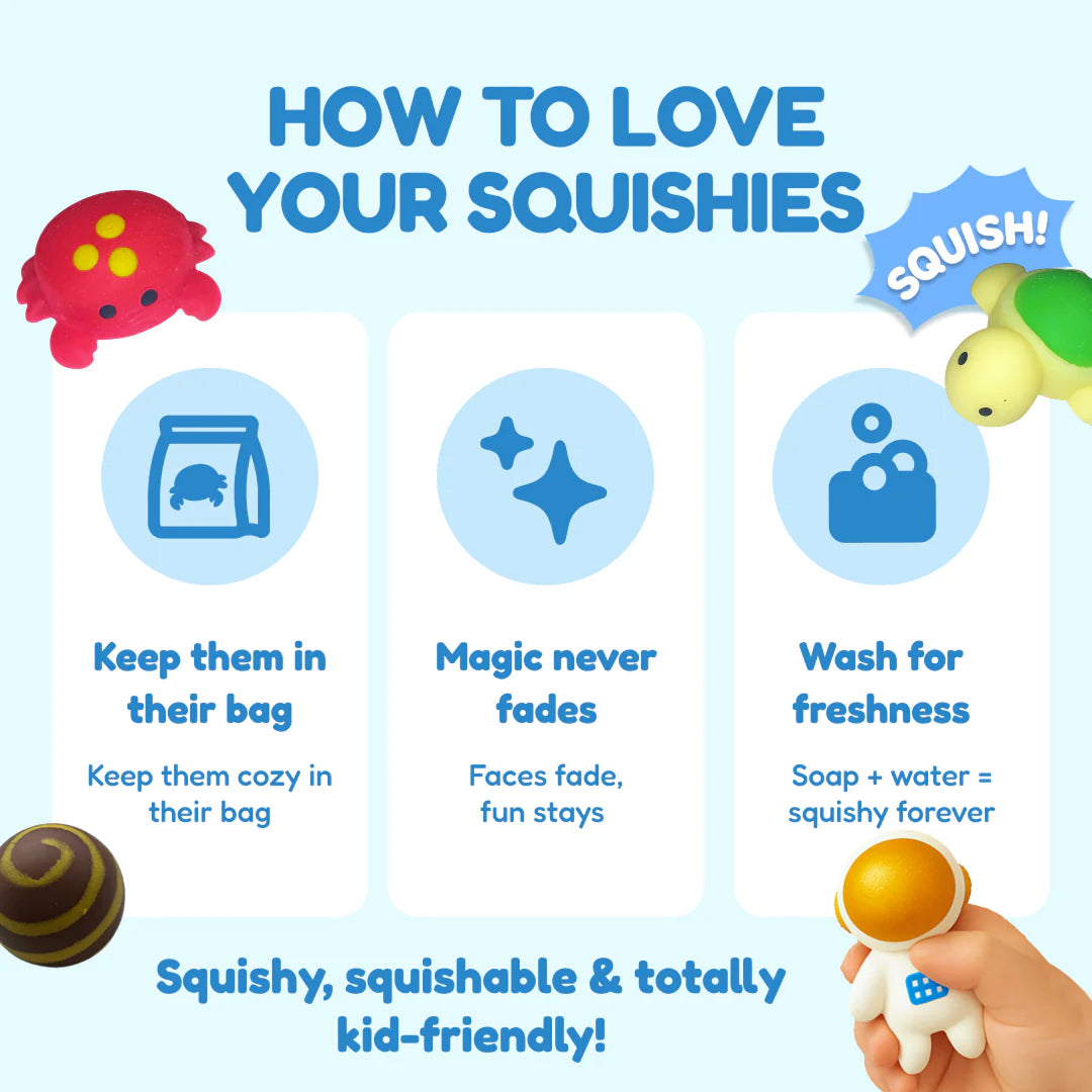 22 Mystery Squishies – Surprise Sea Animal Pack