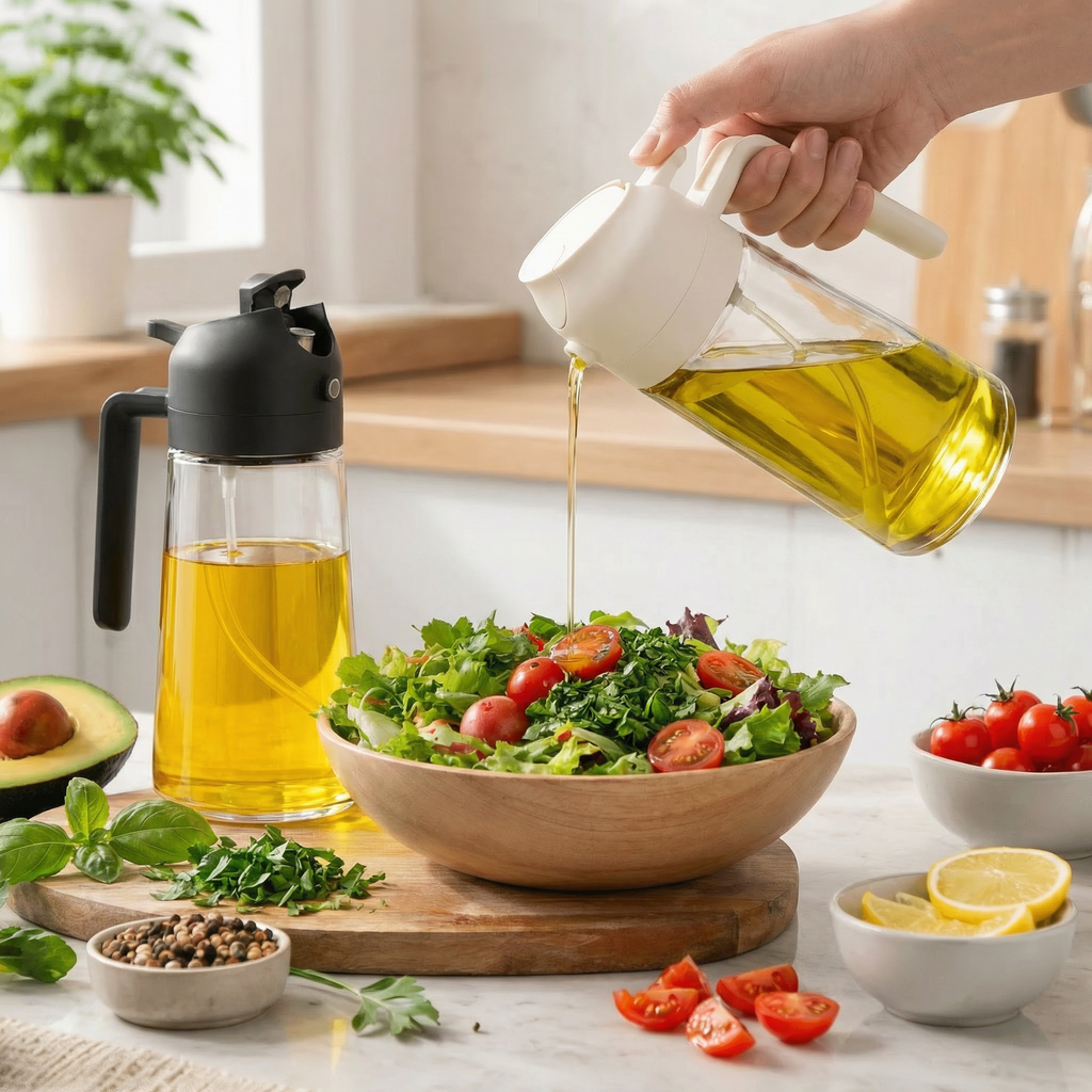 Everyday Glass Oil Sprayer & Dispenser — 2 Pack