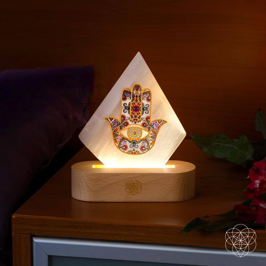 Aura Glow Selenite Mood Lamp